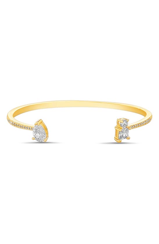 Nes Jewelry Cubic Zirconia Bangle In Gold