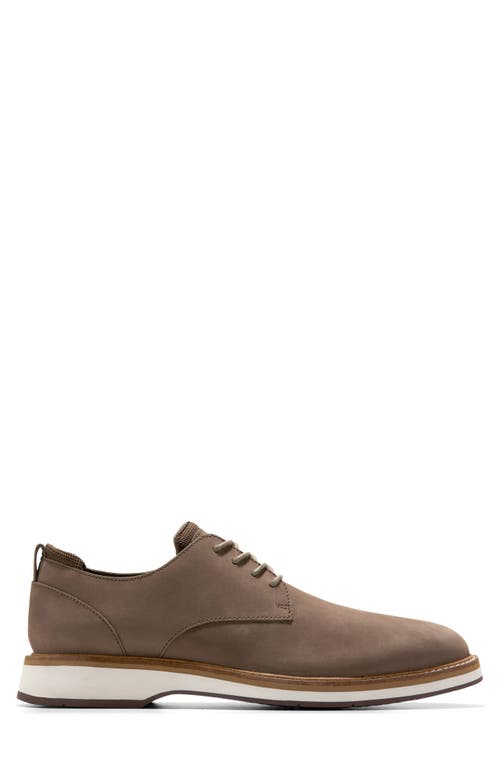 Shop Cole Haan Osborn Plain Toe Derby In Truffle Nubuck/ivory