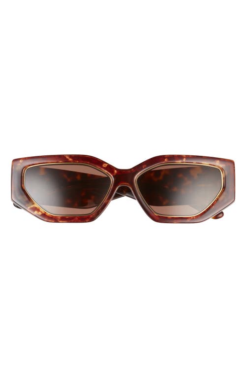 UPC 725125373463 product image for Tory Burch 55mm Angular Sunglasses in Dark Tortoise/Brown Solid at Nordstrom | upcitemdb.com