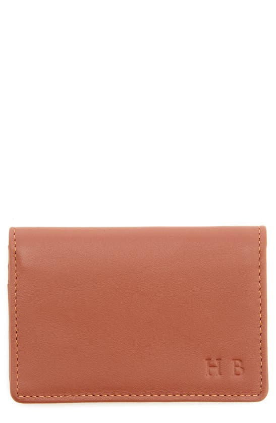 Royce Leather Card Case In Tan