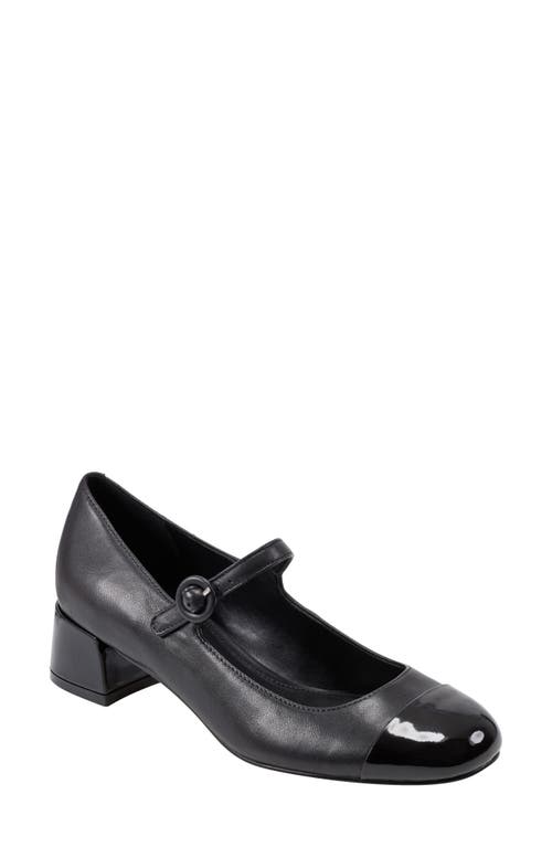 Shop Marc Fisher Ltd Marla Cap Toe Mary Jane Pump In Black