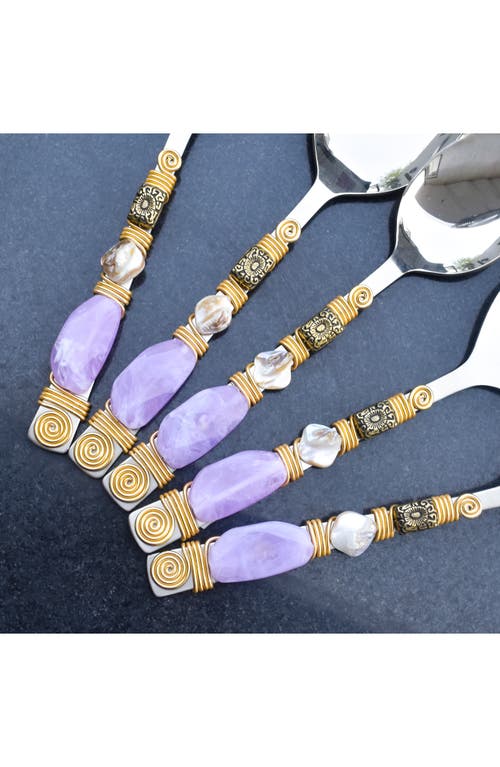 Tiramisu 6-piece Serving Spoons In Yellow