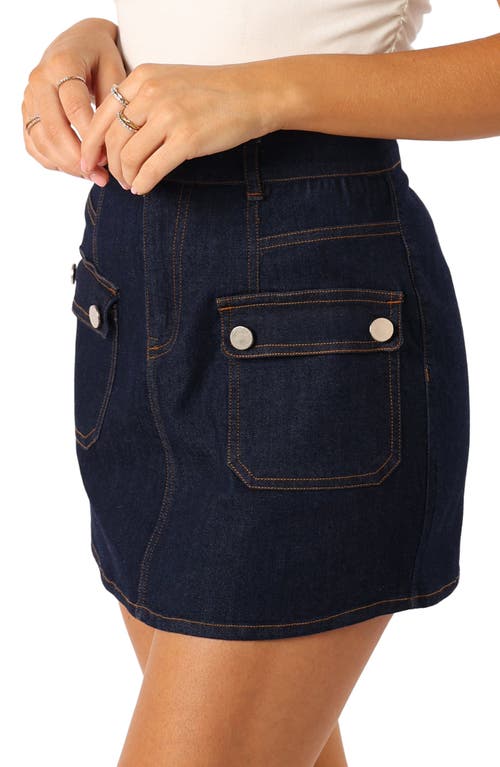 Petal And Pup Petal & Pup Avery Cargo Denim Miniskirt In Blue