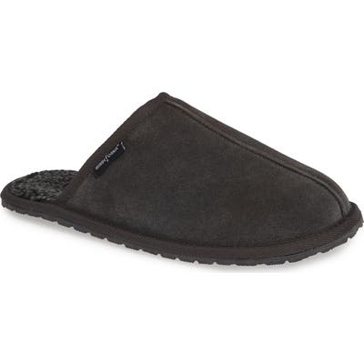 Minnetonka Franklin Scuff Slipper, Grey