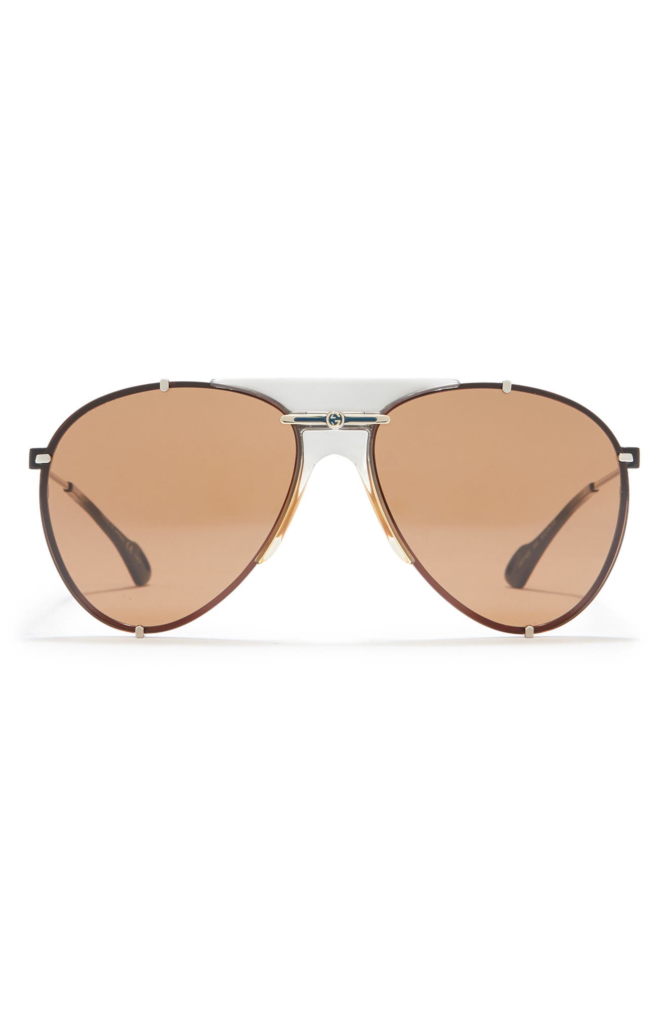 gucci 58mm aviator sunglasses