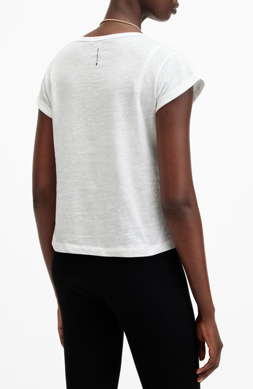 Shop Allsaints Anna V-neck Cotton T-shirt In White