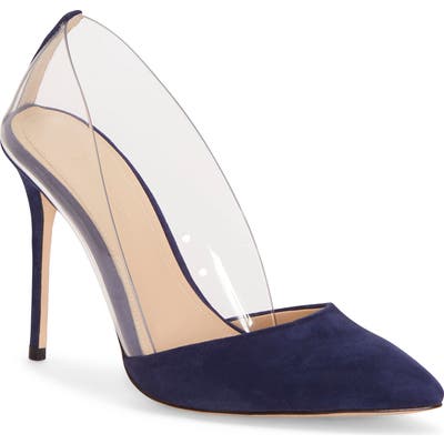 Imagine By Vince Camuto Ossie Clear Pump, Blue