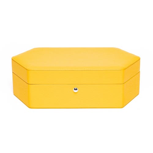 Shop Rapport London Portobello Three Watch Box In Yellow