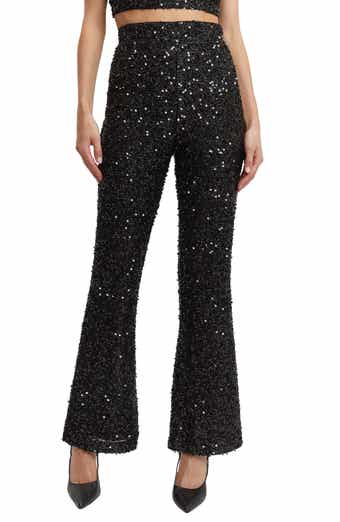 Tassel Sequin Flared Trousers
