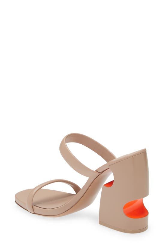 OFF-WHITE POP METEOR BLOCK HEEL SLIDE SANDAL