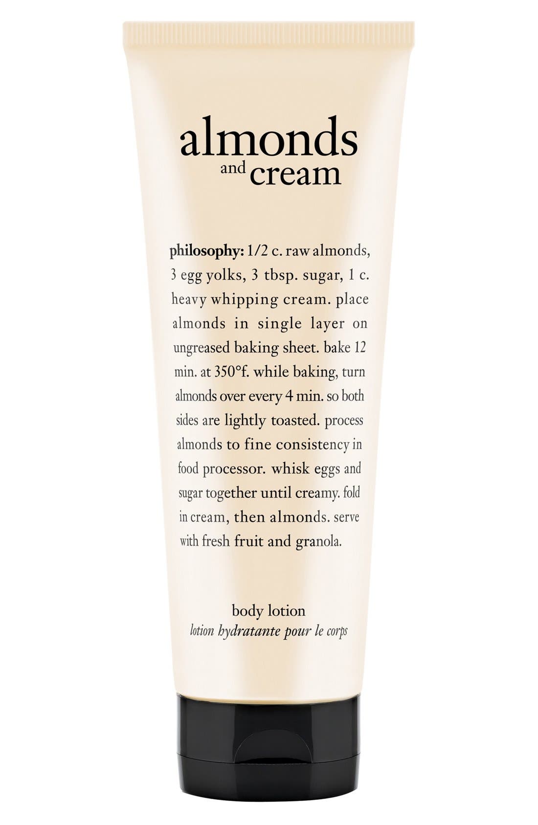 philosophy 'almonds & cream' body lotion Nordstrom