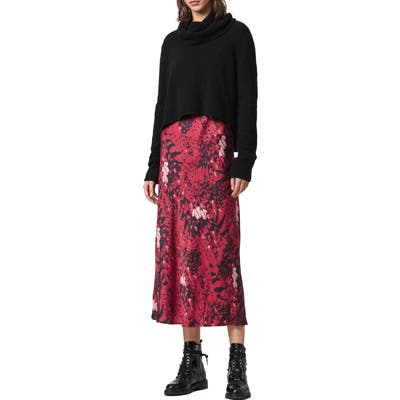 Allsaints Tierny Wing 2-Piece Midi Dress, Pink