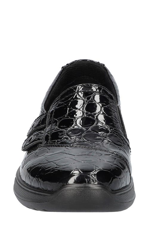 Shop Easy Street Tune Shoe In Black Patent Croco