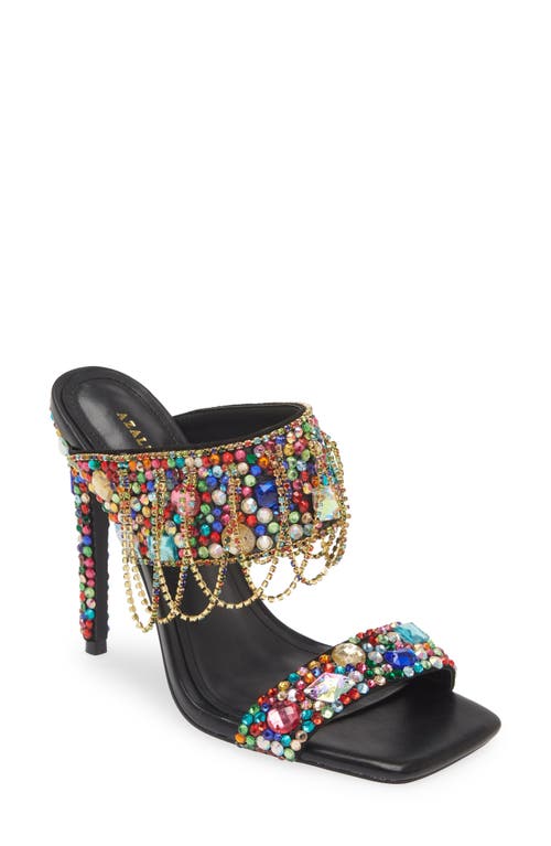 Shop Azalea Wang Camp Rhinestone Sandal In Multi