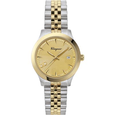 Salvatore Ferragamo Duo Diamond Bracelet Watch, 3m