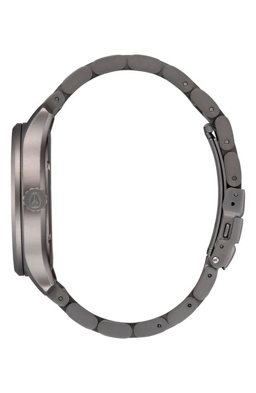 Shop Nixon The Patrol Bracelet Watch, 42mm In Gunmetal/black