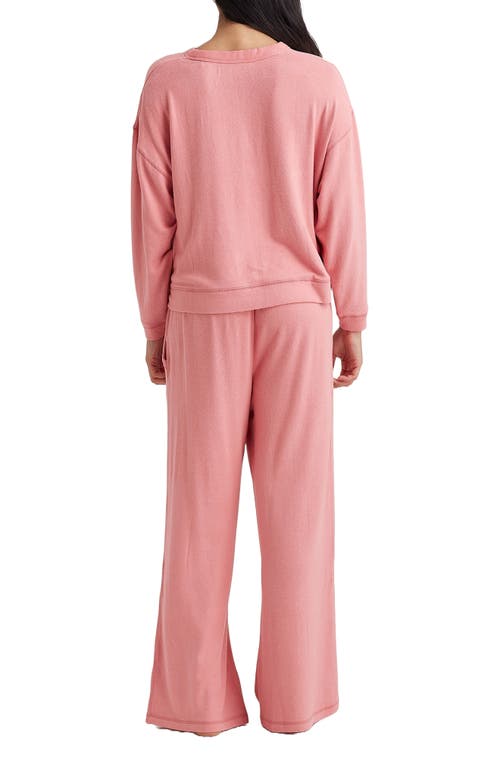 Shop Papinelle Feather Soft Boxy Pajamas In Rose Blush