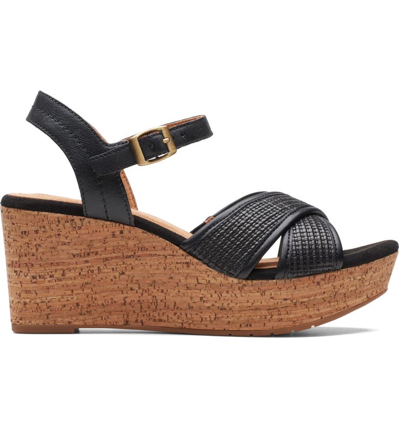 Clarks® Elleri Plum Wedge Sandal (Women) | Nordstrom
