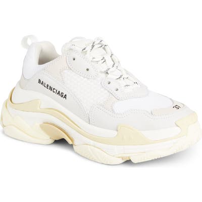 Balenciaga Triple S Low Top Sneaker, White