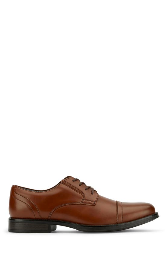 Dockers Garfield Mens Faux Leather Toe Cap Oxfords In Tan