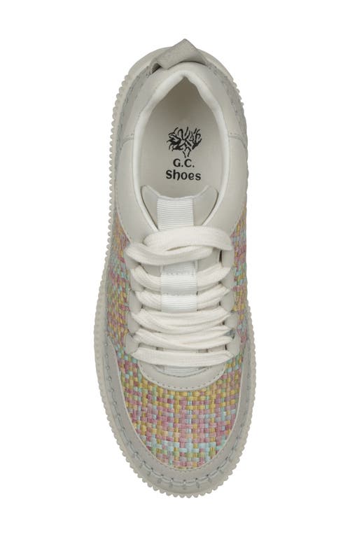 Shop Good Choice New York Ceci Knit Sneaker In Beige/pink