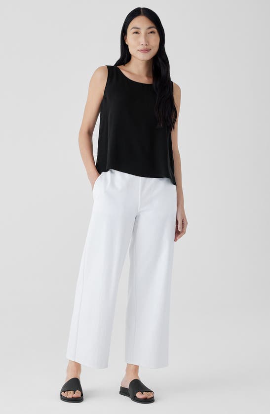 Shop Eileen Fisher Ankle Wide Leg Pants In White