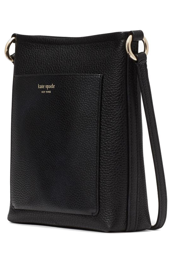 Shop Kate Spade New York Ava Pebble Leather Swing Crossbody Bag In Black