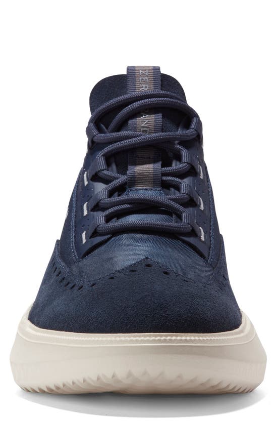 Cole Haan Zerogrand Wfa Wingtip In Navy Blazer/ Egret