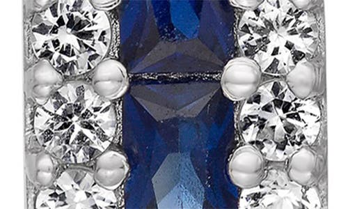 Fuzion Creations Stone & White Sapphire Hoop Earrings