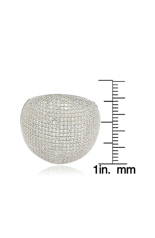 Suzy Levian Pavé Cubic Zirconia Ring In White