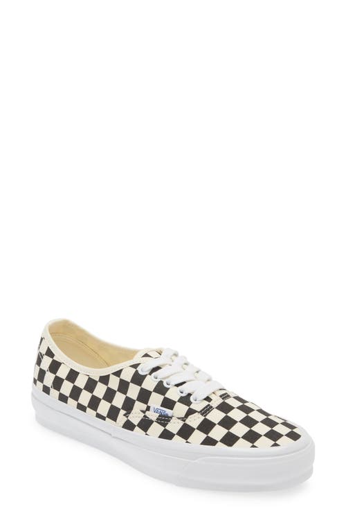 Shop Vans Premium Authentic Reissue 44 Sneaker In Checkerboard Black/off White