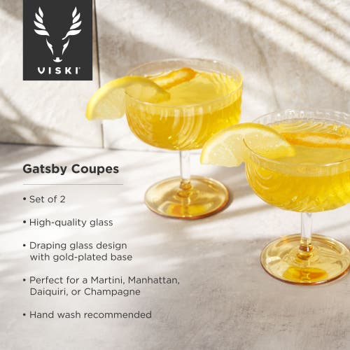 Viski Gatsby Coupes In Clear