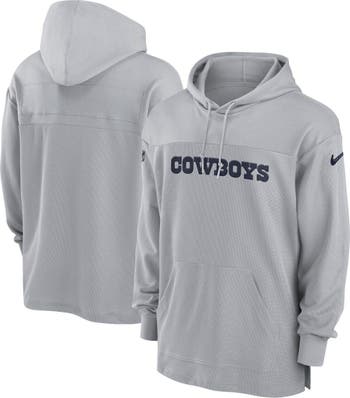 Men's Dallas Cowboys Color Block Nike Therma NFL Pullover Hoodie in Black, Size: Medium | 011S000I7RD-05K