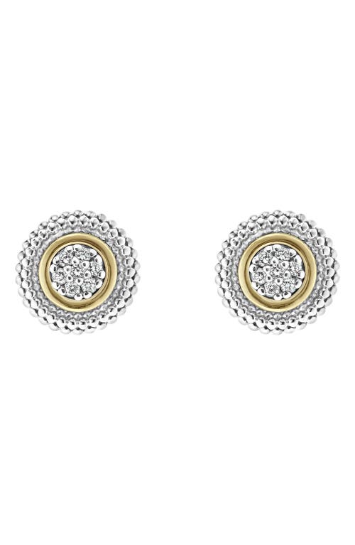 LAGOS Caviar Diamond Stud Earrings at Nordstrom