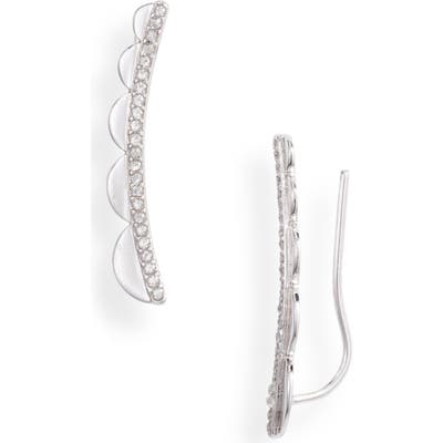 Kate Spade New York Pave Scallop Ear Crawlers