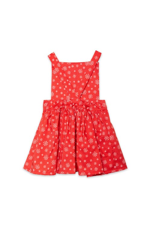 Worthy Threads Pinafore Dress In Red