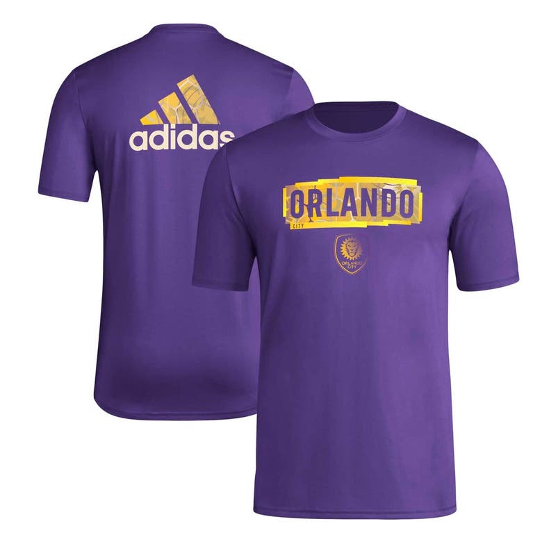 Adidas Originals Adidas Purple Orlando City Sc Local Pop Aeroready T-shirt