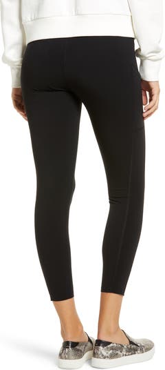 SPANX, Pants & Jumpsuits, Spanx Everywear Laser Wave 78 Active Leggings  In Midnight Rose With Pockets