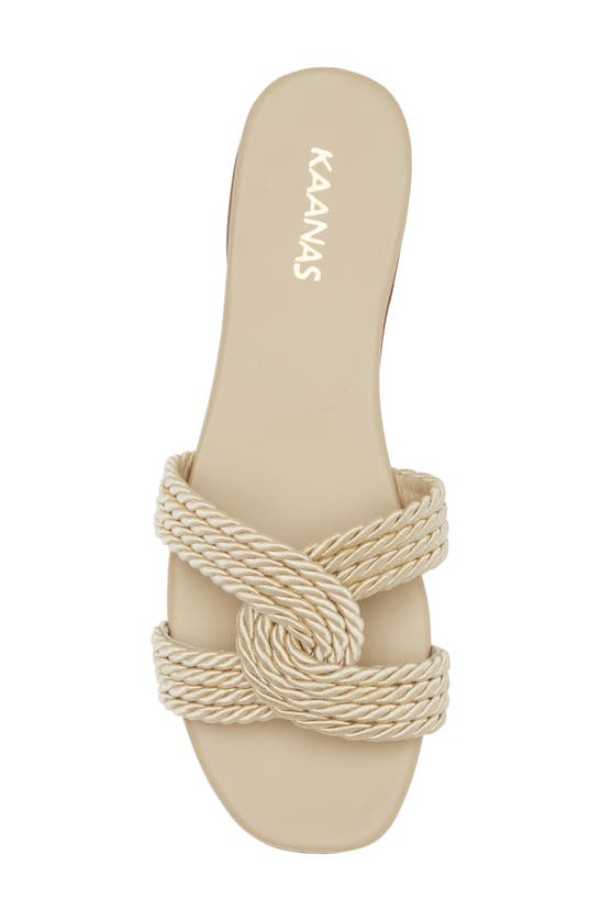 Shop Kaanas Olas Slide Sandal In Oat