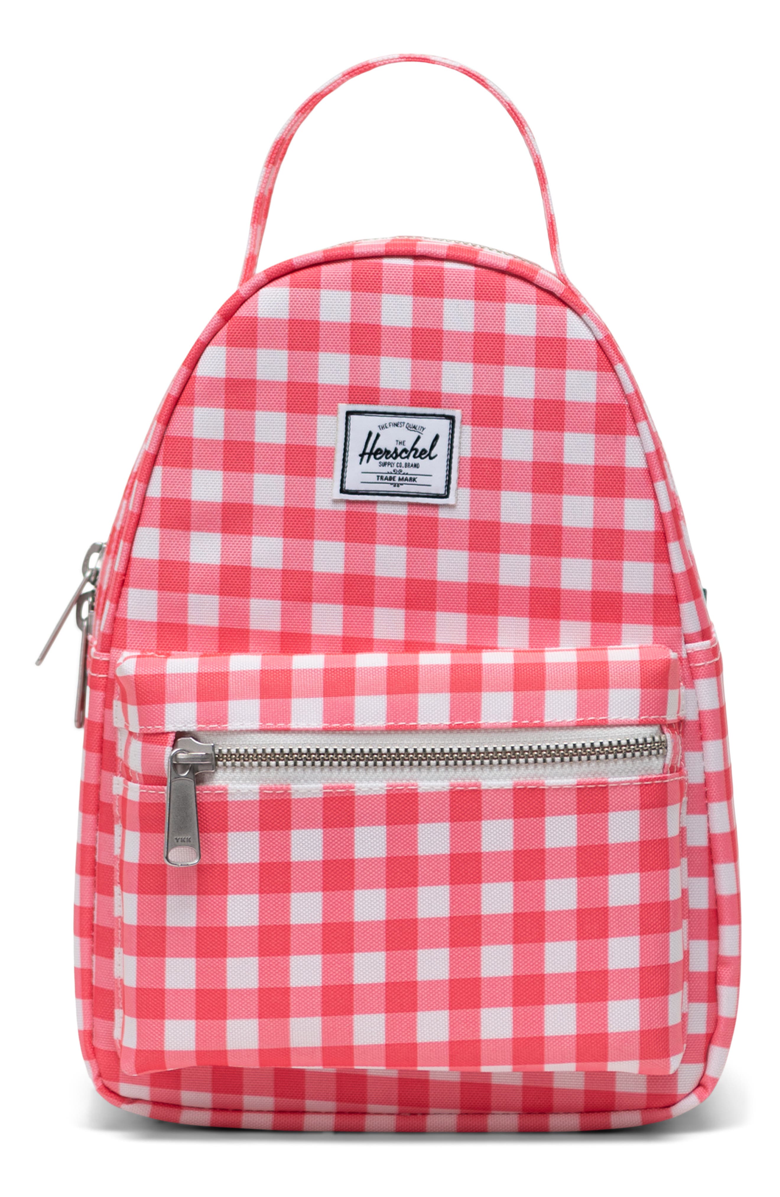 gingham backpack