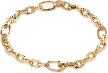 Monica Vinader Oval Link Chain Bracelet in 18ct Gold Vermeil at Nordstrom