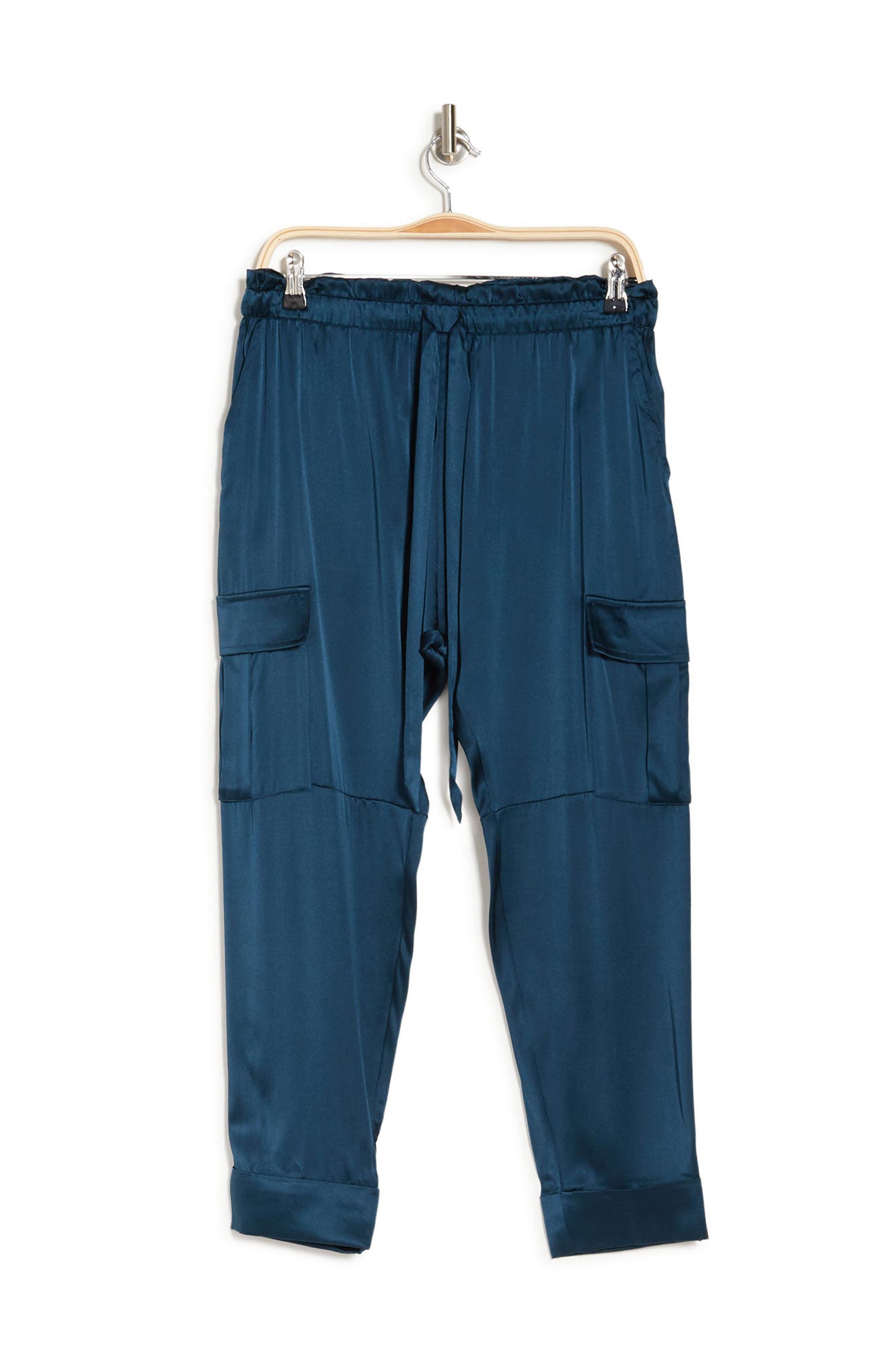 Cami Nyc Carmen Silk Blend Drawstring Pants In Indigo