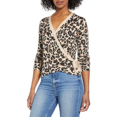 Ceny Stripe Wrap Sweater