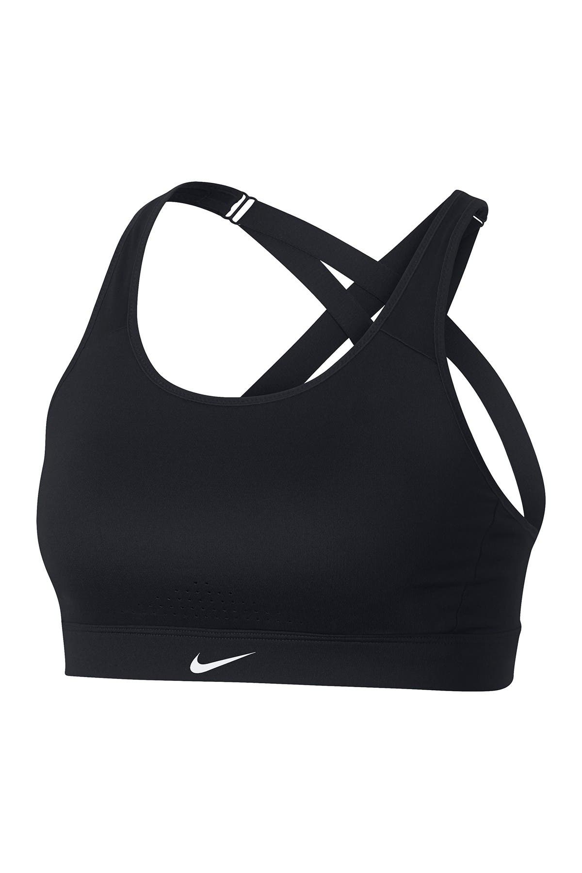 nike white strappy sports bra