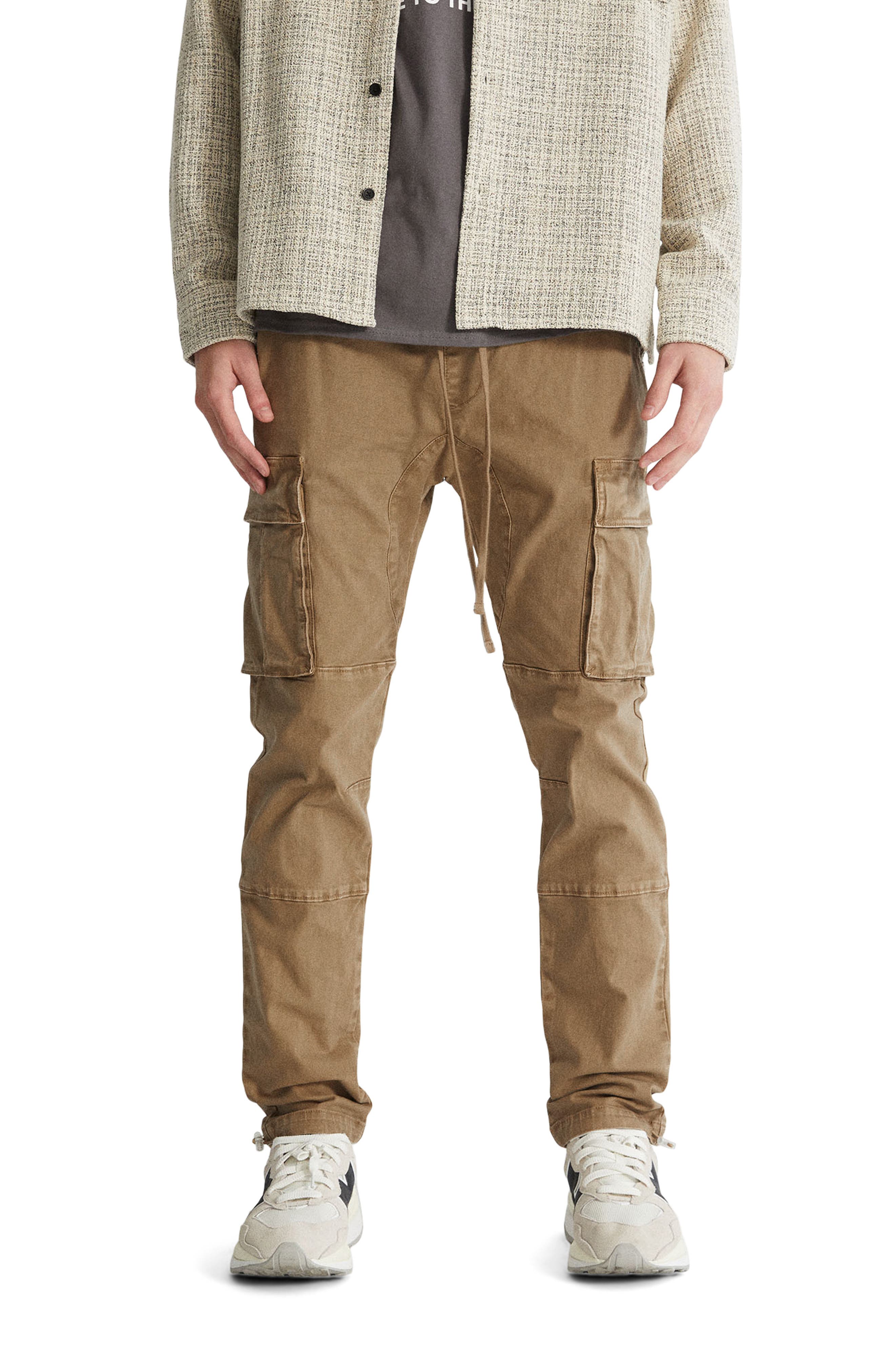 Mens Clothing Trousers DIESEL Synthetic Vintage Cargo Trousers in Natural for Men Slacks and Chinos 