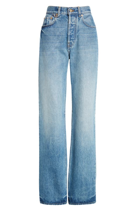 Jacquemus Le De-nimes Droit Straight Leg Jeans In Blue/ Tabac 2