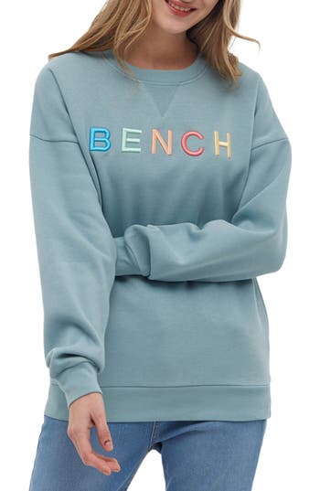 Shop Bench . Daijah Logo Sweatshirt In Ice Blue
