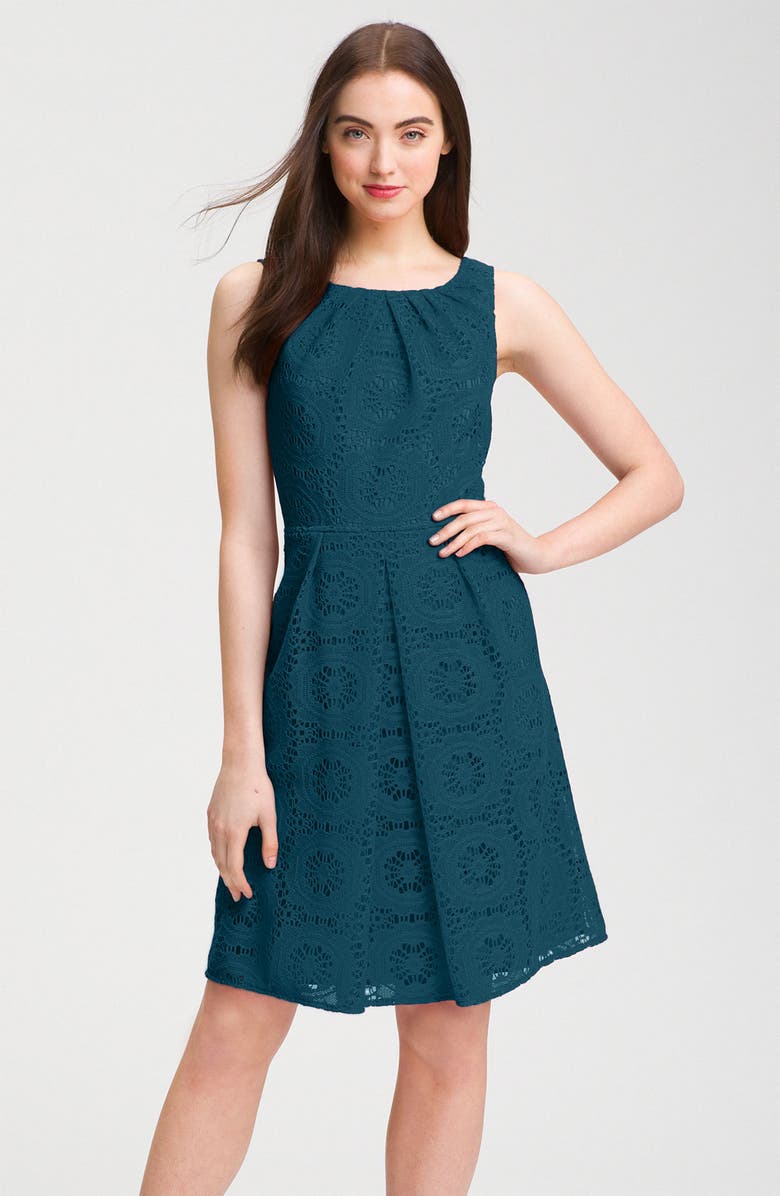 Adrianna Papell Crochet A-Line Dress | Nordstrom