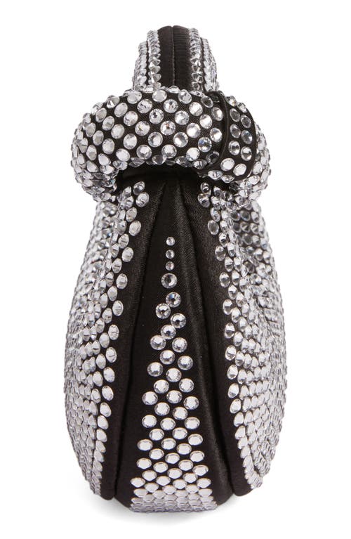 Jw Pei Handbags Abacus Crystal Mini Top Handle Clutch Bag In Black