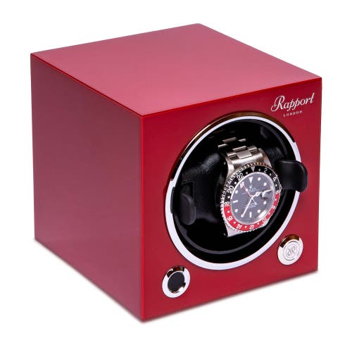 Rapport London Evolution Single Watch Winder In Red